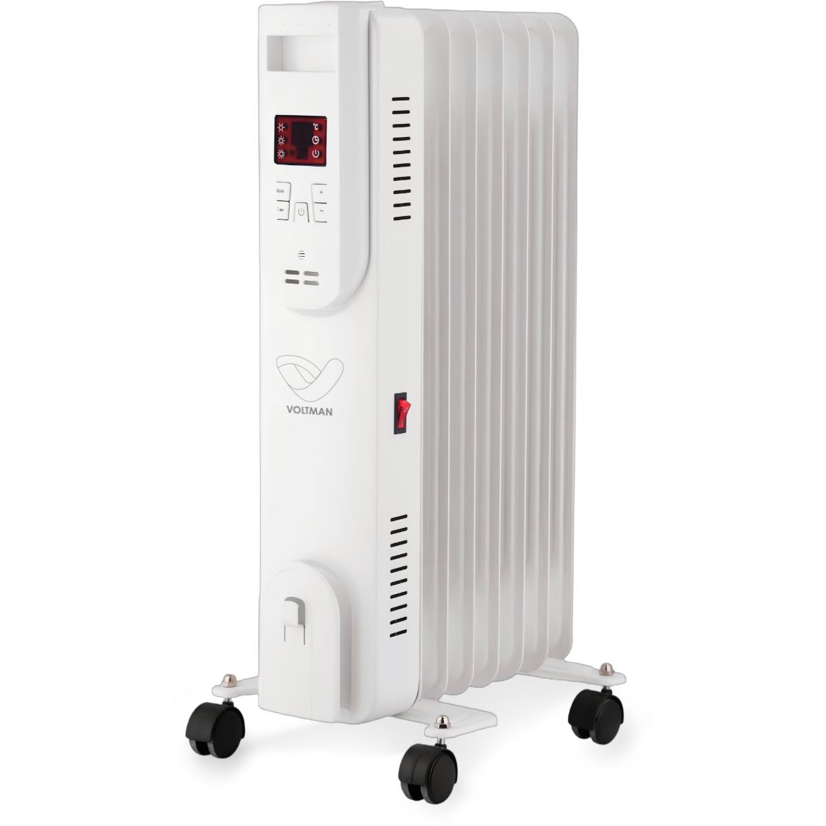 Radiateur mobile bain d'huile DigiOil 1500W - Voltman