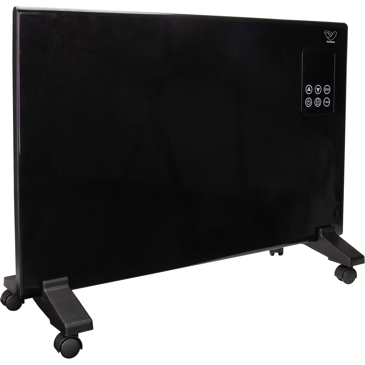 Radiateur électrique Alumia Connect aluminium 1000W à 2000W - noir - Voltman