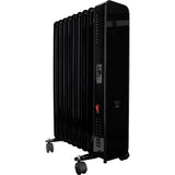 Radiateur mobile à bain d'huile CosyOil 1000/2000W - verre trempé - Voltman