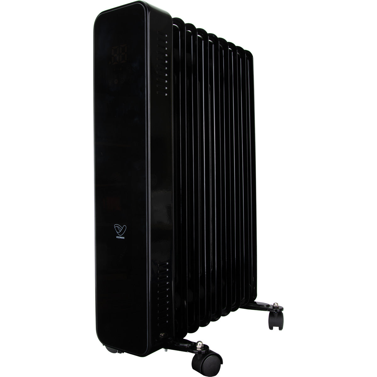 Radiateur mobile à bain d'huile CosyOil 1000/2000W - verre trempé - Voltman