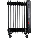 Radiateur mobile à bain d'huile CosyOil 1000/2000W - verre trempé - Voltman