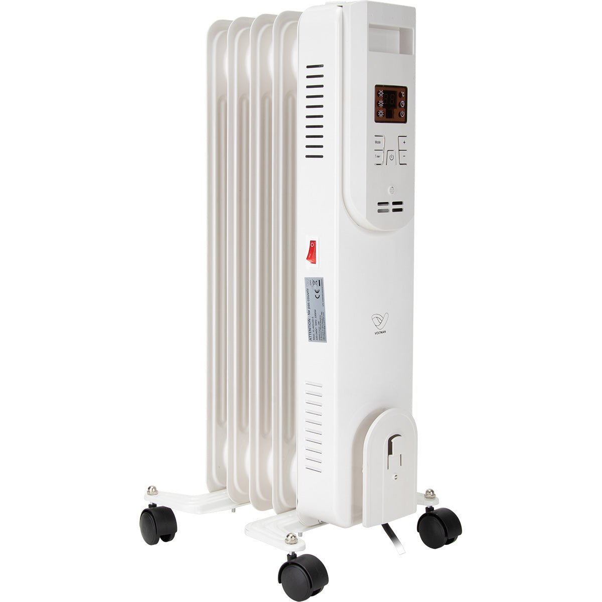 Radiateur mobile bain d'huile Digioil 1000W - Voltman