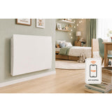 Radiateur Fontea Connect Wifi 1000W à 2000W - façade acier - blanc - Voltman