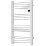 Sèche serviette aluminium 500/750/1500W barres rondes - blanc - Voltman