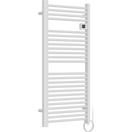 Sèche serviette aluminium 500/750/1500W barres rondes - blanc - Voltman
