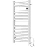Sèche serviette aluminium 500/750/1500W barres rondes - blanc - Voltman