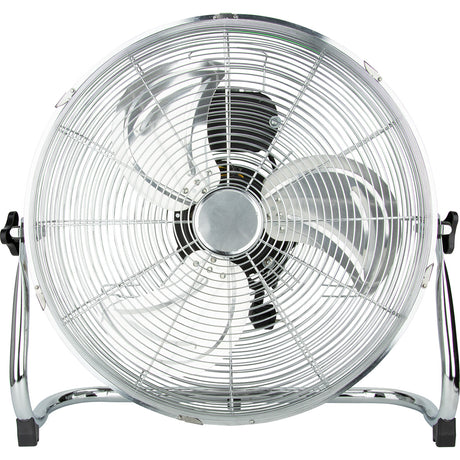 Ventilateur brasseur d'air Ø45cm - 1750m³/h - chrome - Voltman