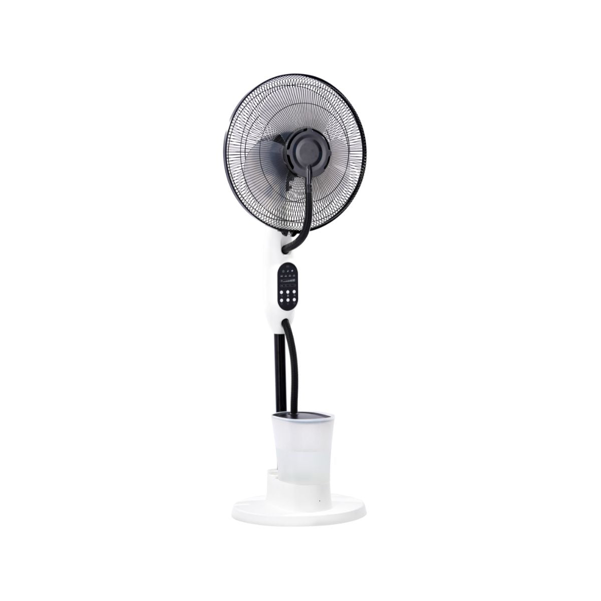 Ventilateur Brumisateur Silencieux et Oscillant - 75W - Blanc 40cm - 3 Vitesses - Voltman