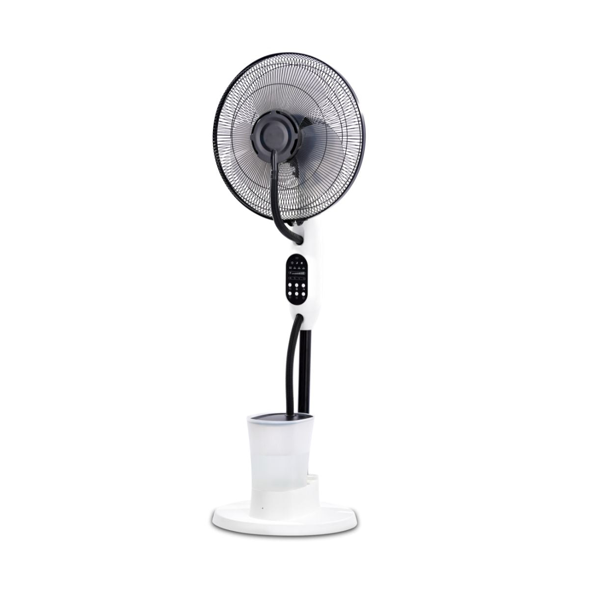 Ventilateur Brumisateur Silencieux et Oscillant - 75W - Blanc 40cm - 3 Vitesses - Voltman
