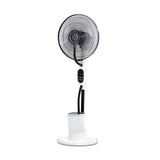 Ventilateur Brumisateur Silencieux et Oscillant - 75W - Blanc 40cm - 3 Vitesses - Voltman