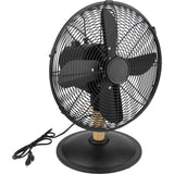 Ventilateur de table Noir Woody Ø30cm - Voltman