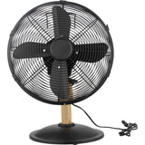 Ventilateur de table Noir Woody Ø30cm - Voltman
