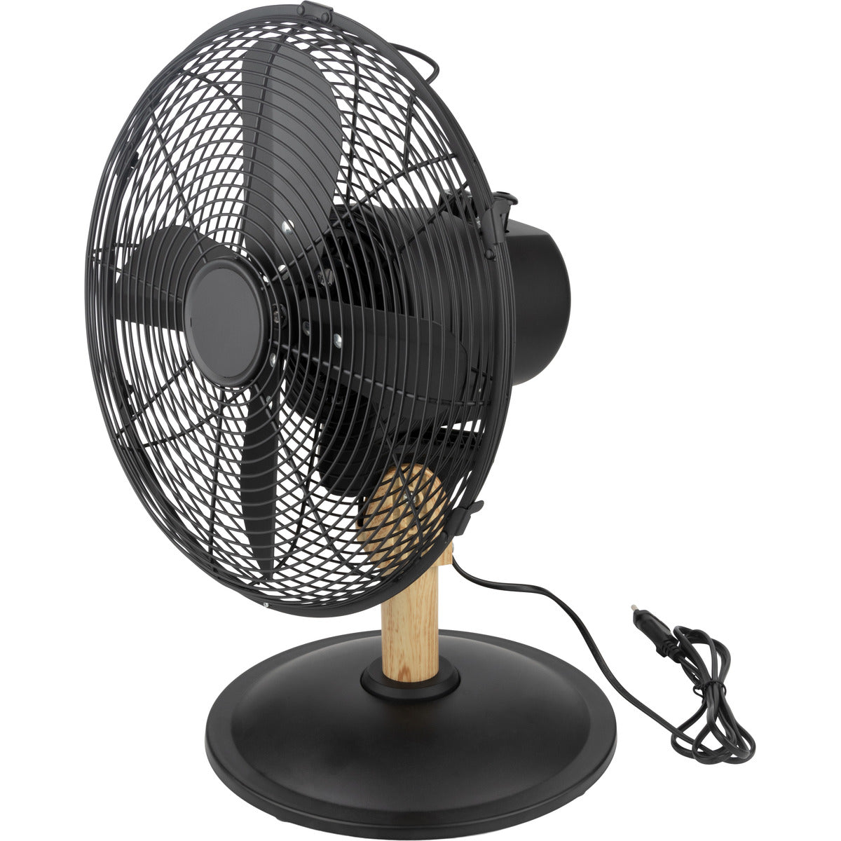 Ventilateur de table Noir Woody Ø30cm - Voltman