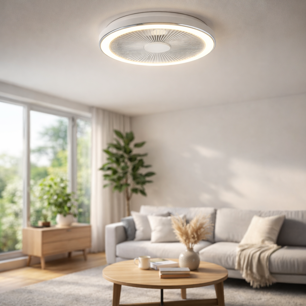 Ventilateur de plafond LED 40W Cosmo Ø55cm - Voltman