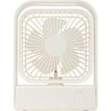 Ventilateur de table rechargeable 15 cm - blanc - Voltman