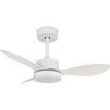 Ventilateur de plafond Ø95 cm blanc - Voltman