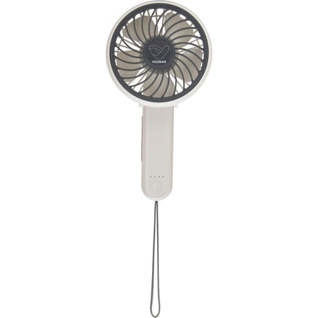 Mini ventilateur à main portable Ø10 cm 2.5W - blanc - Voltman
