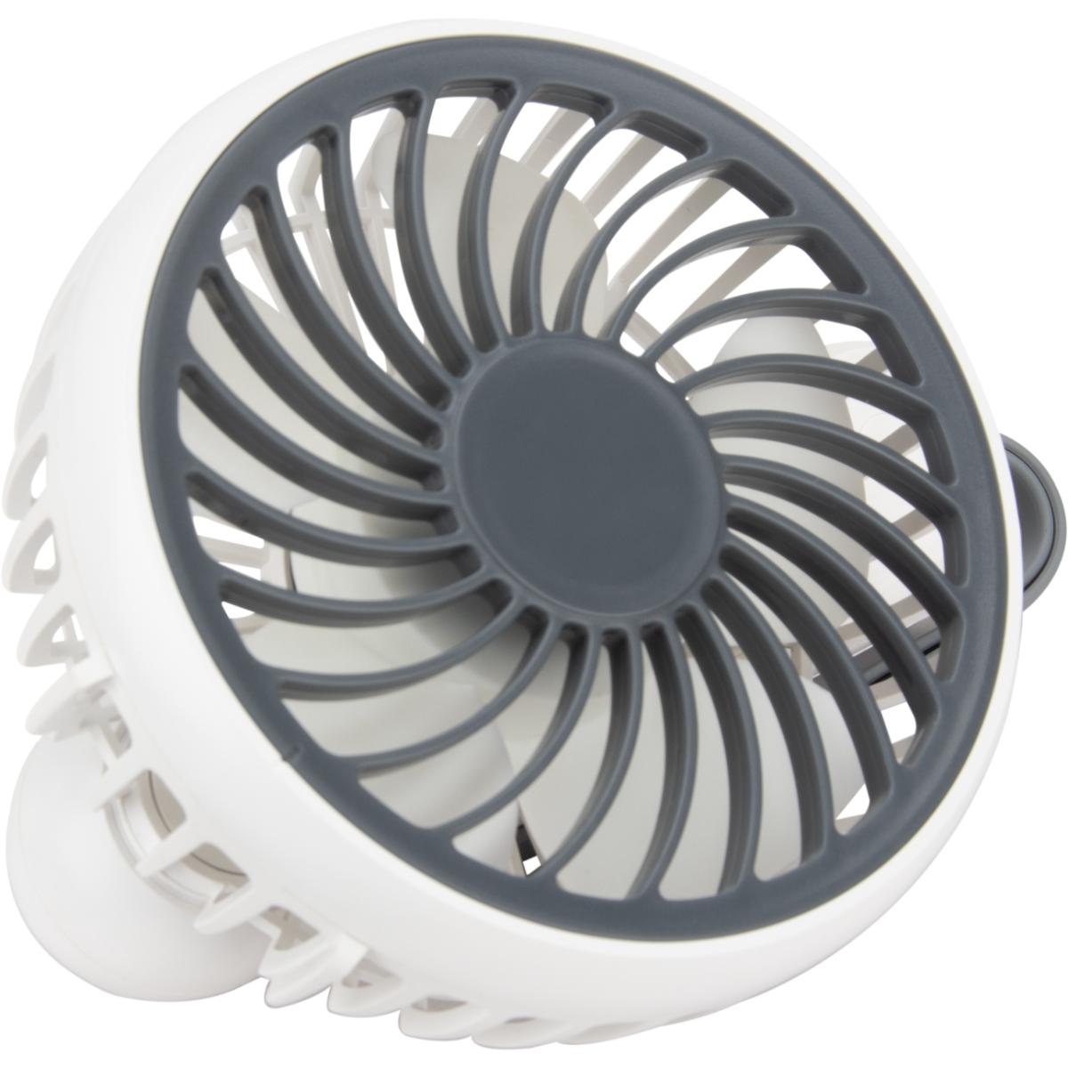 Mini ventilateur à main portable Ø10 cm 2.5W - blanc - Voltman