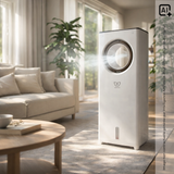 Rafraîchisseur d'air 4en1 humidificateur et purificateur - 80W - Blanc - réservoir 2L - Voltman