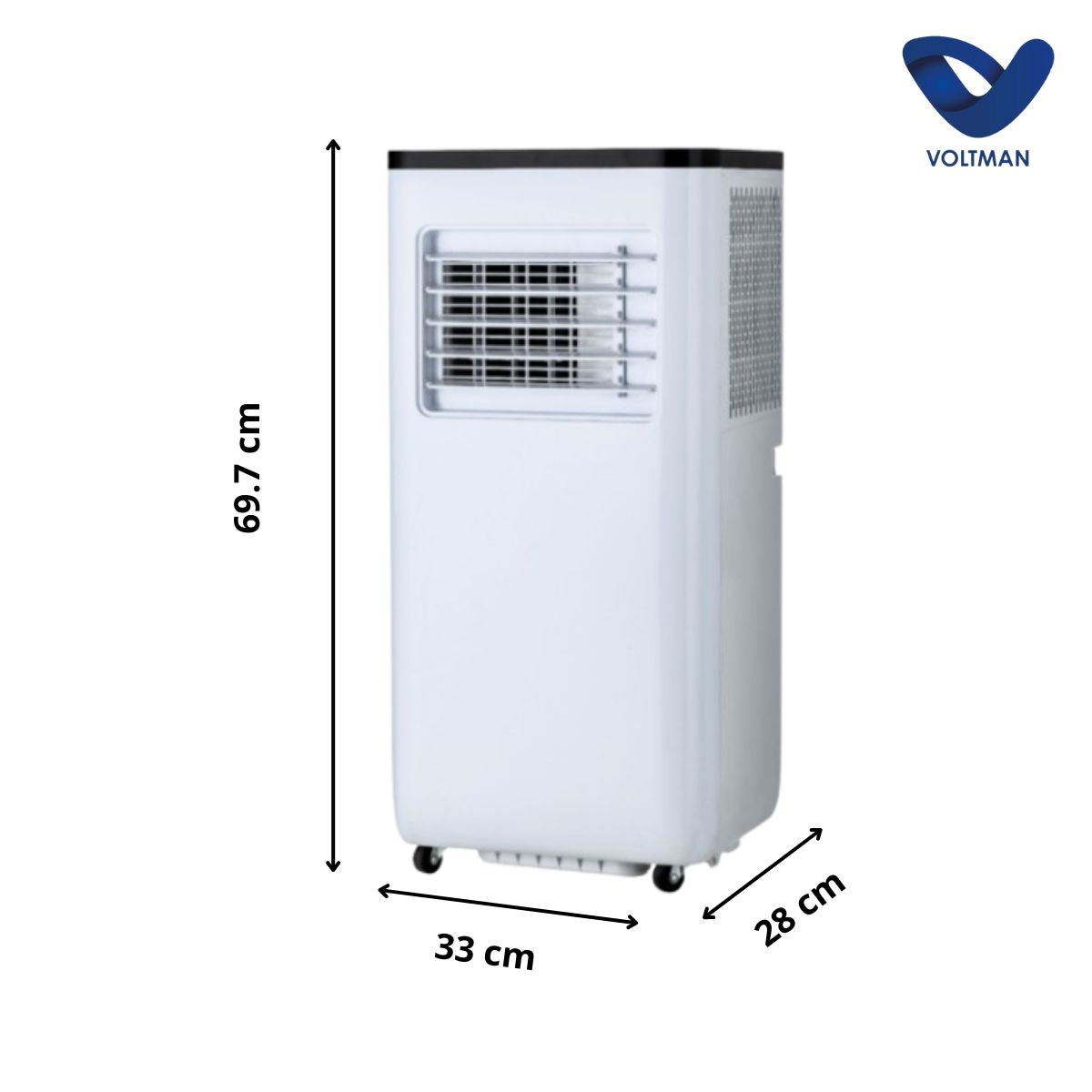 Climatiseur 3en1 Ventilateur Déshumidificateur - Silencieux - Classe énergétique A - VOLTMAN