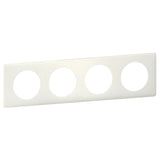 Plaque de finition 4 postes Céliane finition poudrée - Legrand