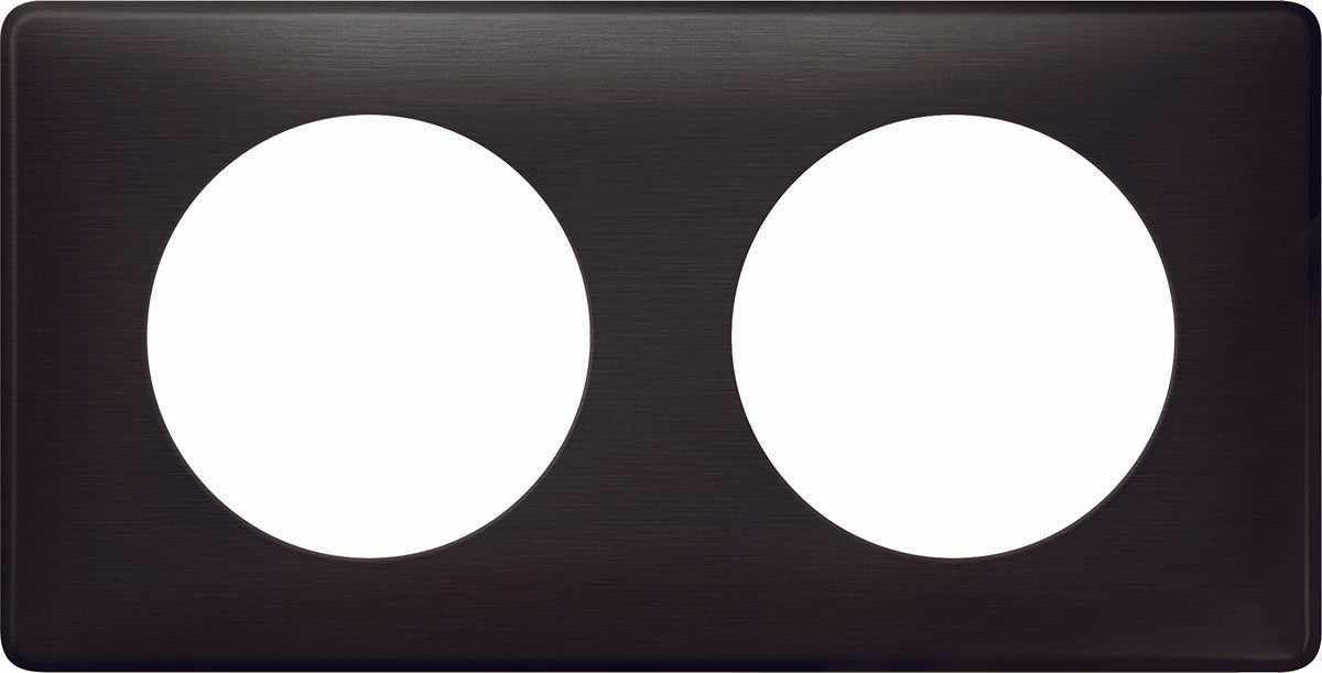 Plaque de finition 3 postes Céliane finition métal - Legrand