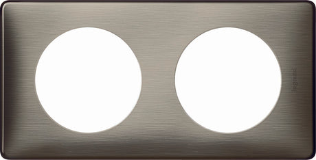 Plaque de finition 3 postes Céliane finition métal - Legrand