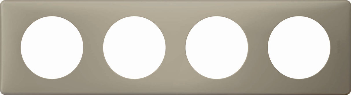 Plaque de finition 4 postes Céliane finition poudrée - Legrand