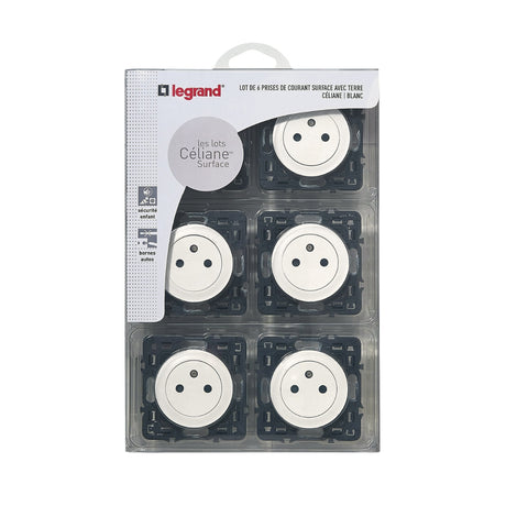 Lot de prises 2P+T 16A à composer - Céliane - Legrand