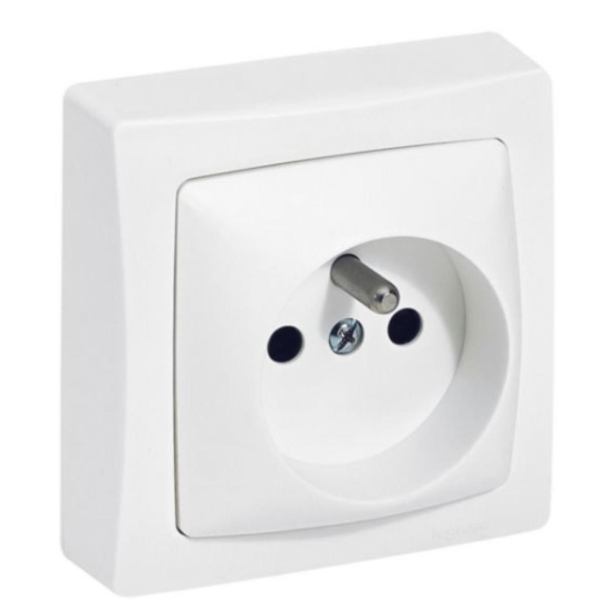 Prise en saillie avec terre 16A Blanc - Les apparents - Legrand