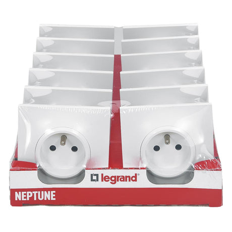 Prises de courant 2P+T 16A complet - Neptune - blanc - Legrand