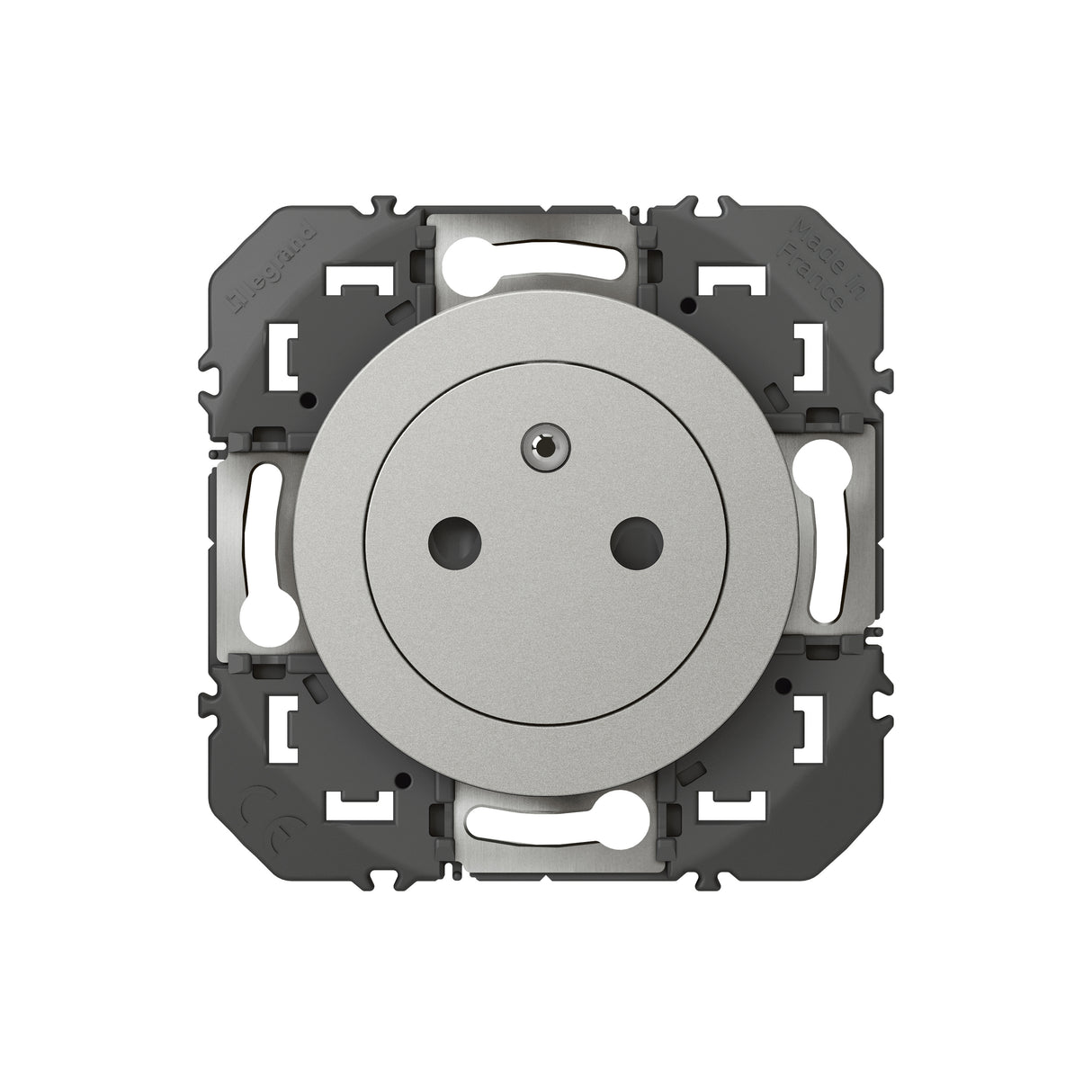 Prise surface 2P+T 16A Dooxie - aluminium - Legrand