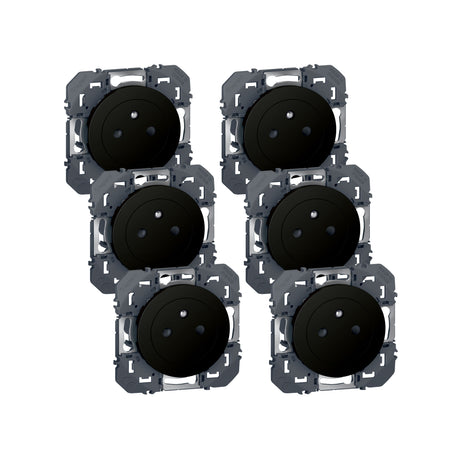 Lot de 6 prises 2P+T 16A à composer - Dooxie - Legrand