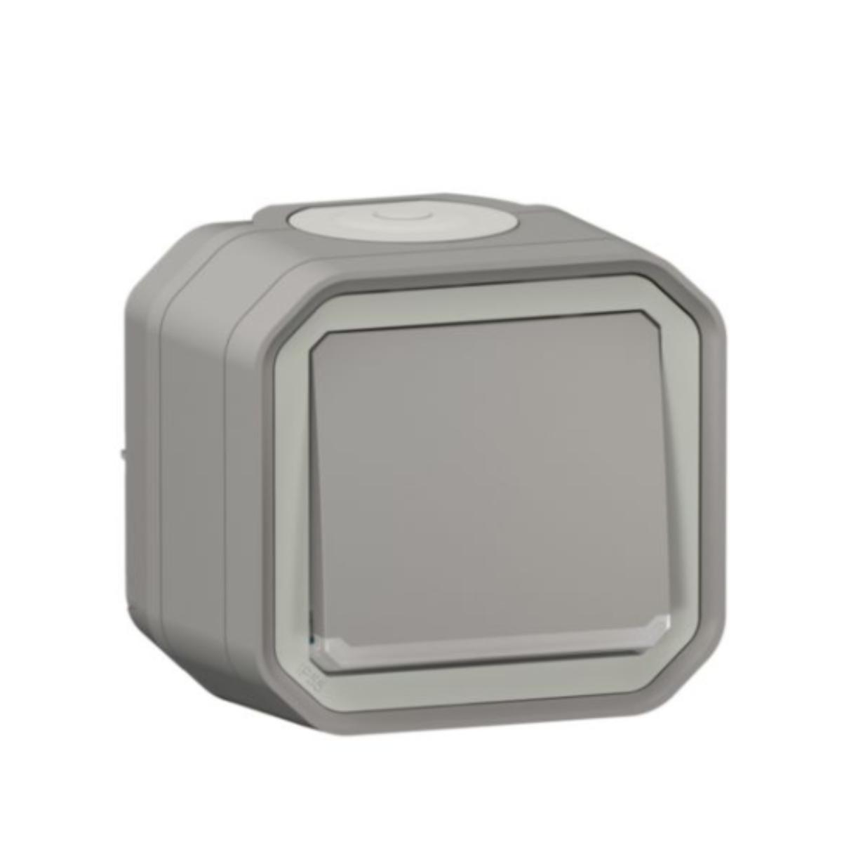 Interrupteur va-et-vient étanche + témoin lumineux Plexo - Legrand