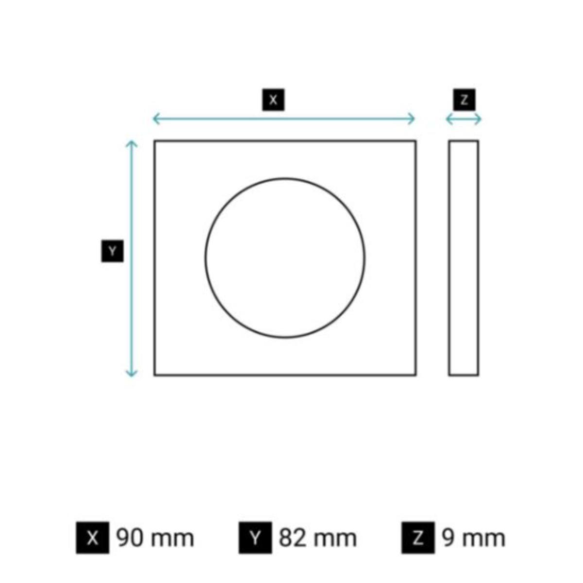 Plaque de finition Céliane monoposte - Gris cendré - Legrand