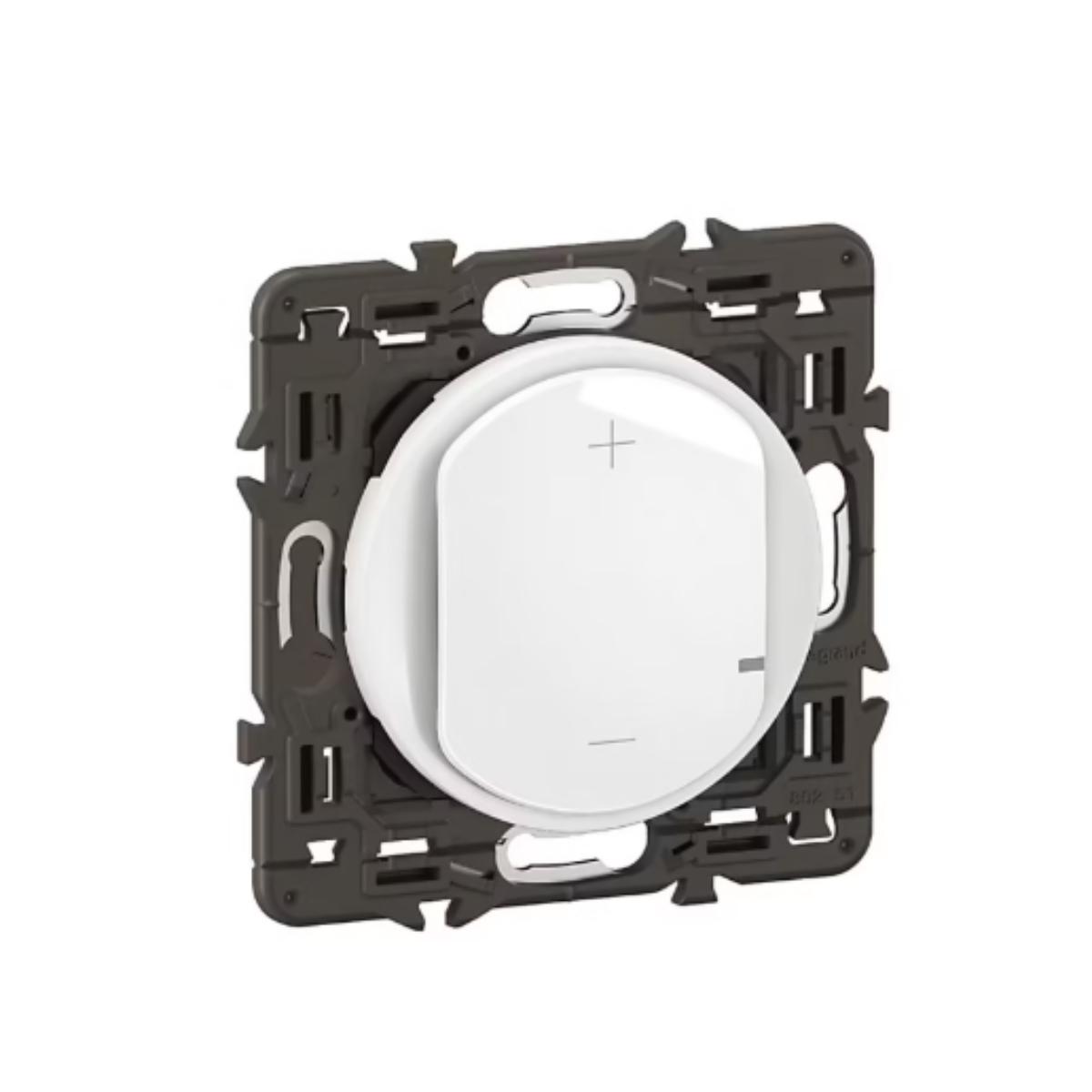 Variateur 2 fils Céliane toutes charges enjoliveur + support - Legrand