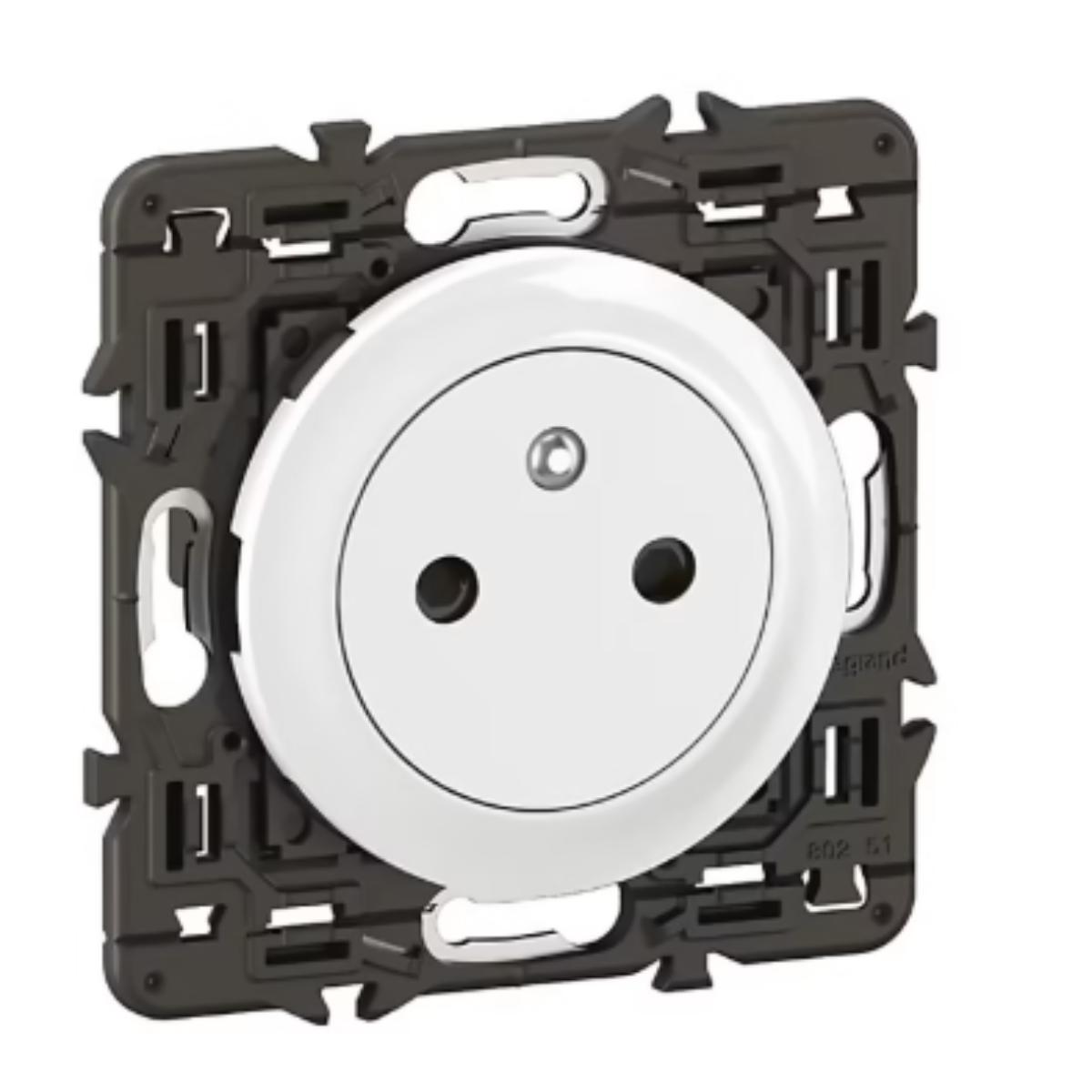 Prise 2P+T Surface Confort Céliane enjoliveur + support - Legrand