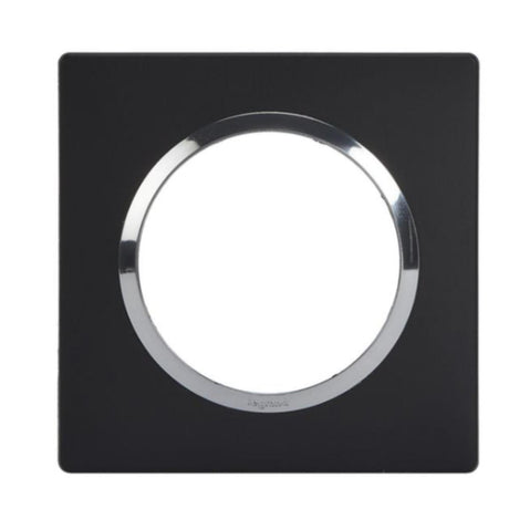 Plaque carée Dooxie 1 poste + bague - Legrand