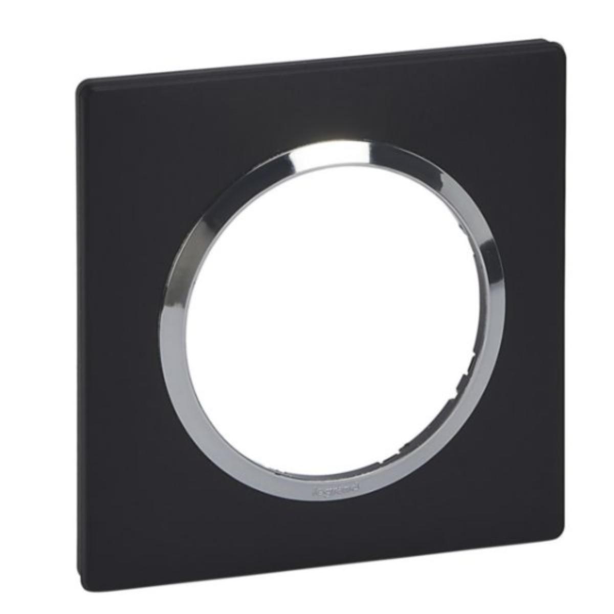 Plaque carée Dooxie 1 poste + bague - Legrand