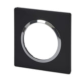 Plaque carée Dooxie 1 poste + bague - Legrand