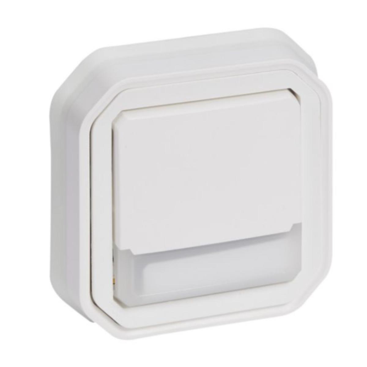 Poussoir inverseur lumineux encastré Plexo IP55 - Legrand