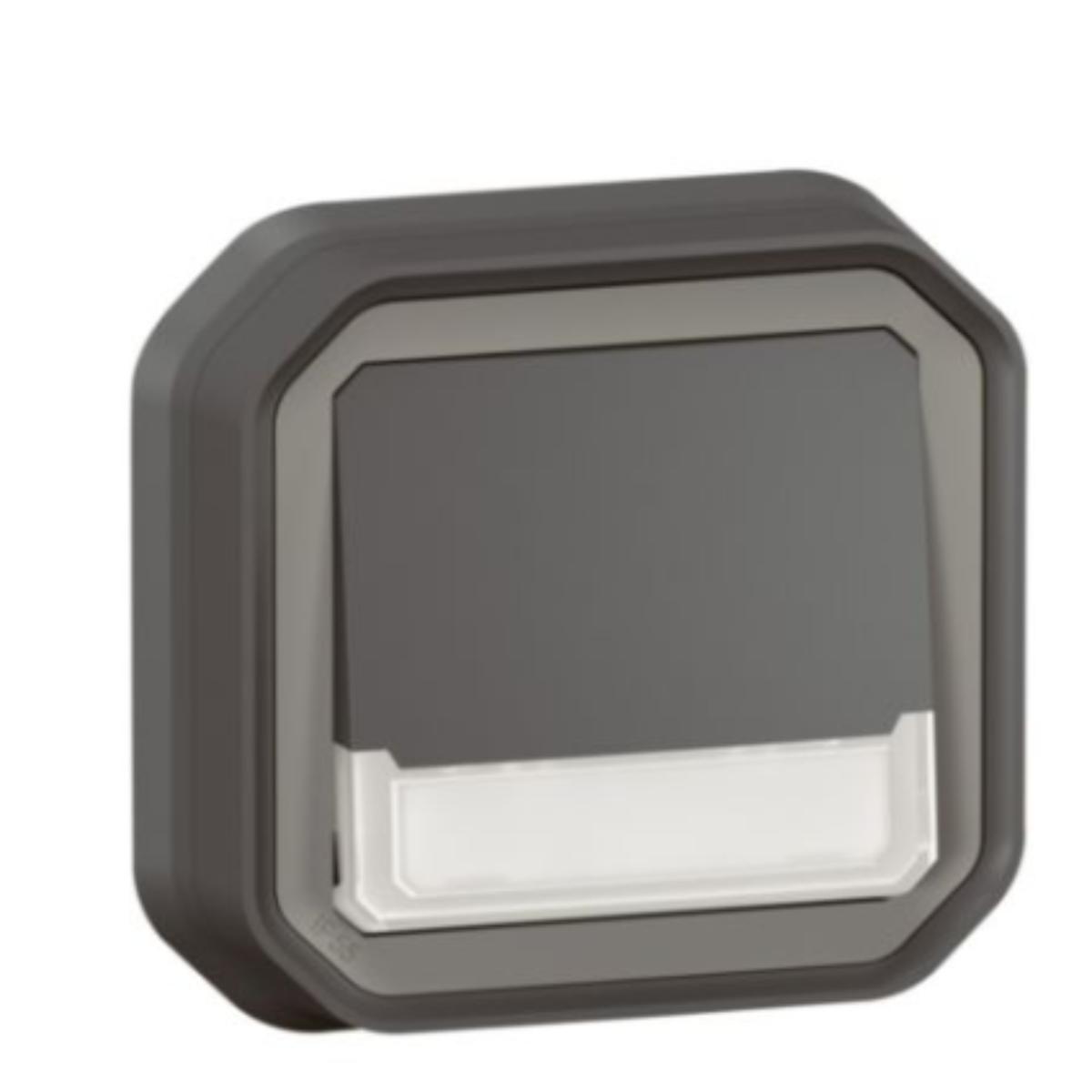 Poussoir inverseur lumineux encastré Plexo IP55 - Legrand