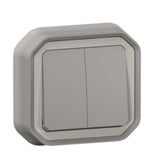 Double interrupteur IP55 Plexo encastré - Legrand