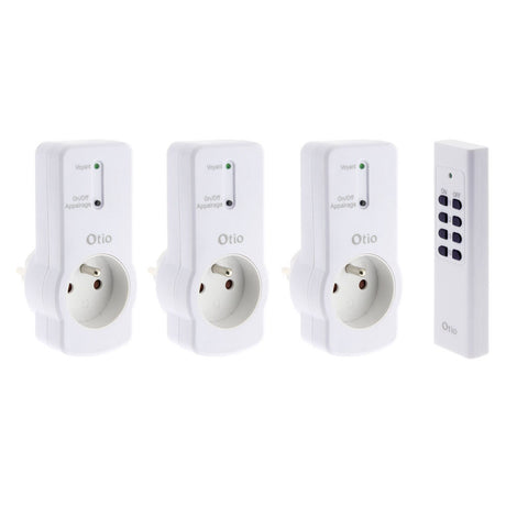 Pack de prises télécommandées - blanc - Zenitech