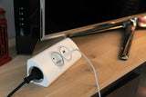Multiprise d'angle 2P 16A + 2 USB à câbler - Blanc - Otio