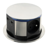 Bloc prise encastrable compacte 2P+T 16A + USB - Otio