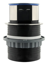 Bloc prise encastrable compacte 2P+T 16A + USB - Otio