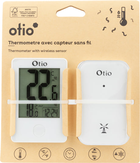 Thermomètre intérieur et extérieur sans fil - Otio