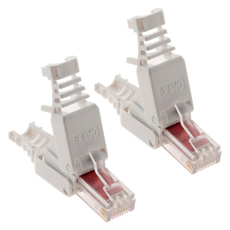 Lot de fiches RJ45 CAT 6 sans outil - Zenitech