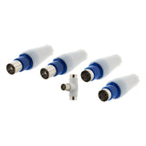 Lot de 5 fiches TV mâles + femelles + Té de dérivation Ø9,5mm - Zenitech